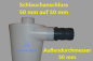 Preview: 50 auf 50 mm (Außen-Ø) Schlauchtülle Anschluss PVC-U Adapter für Zyklonabscheider