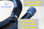 Preview: 32mm Absaugschlauch Komplett mit Aufnahme 38/32 mm