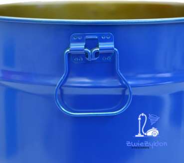 20 Liter Blau Hobbock / Deckelfass Stahlfass Fass Mülleimer Eimer