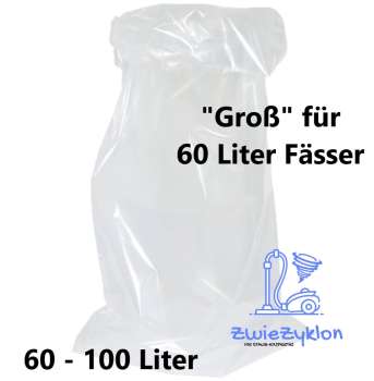 1x Fassbeutel - Groß - 60-100 Liter 200 µm - extrem Stabil