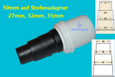 Adapter 50mm auf Bosch C35 für Zyklonabscheider z.B 