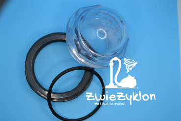 Schauglas - Füllstandanzeige Set für Zyklon Abscheider / Fass - Behälter zum Nachrüsten