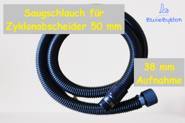 Preview: 32mm Absaugschlauch Komplett mit Aufnahme 38/32 mm