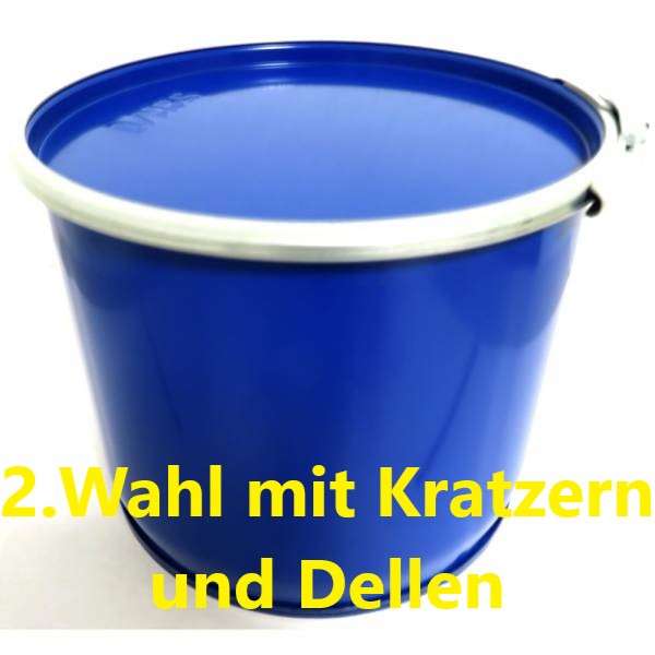 6 Liter Stahlfass Blau (2.Wahl) mit Zyklonabscheider Typ-3 für Staubsauger