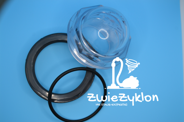 Schauglas - Füllstandanzeige Set für Zyklon Abscheider / Fass - Behälter zum Nachrüsten